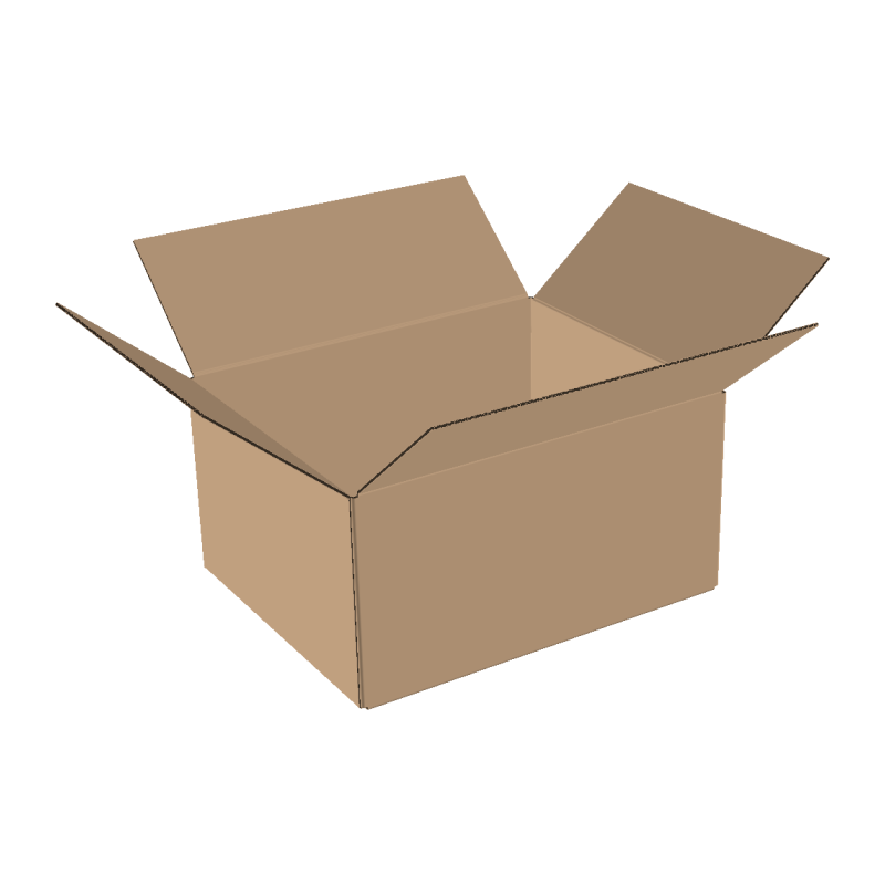 2-wall folding cartons 500x400x250 mm