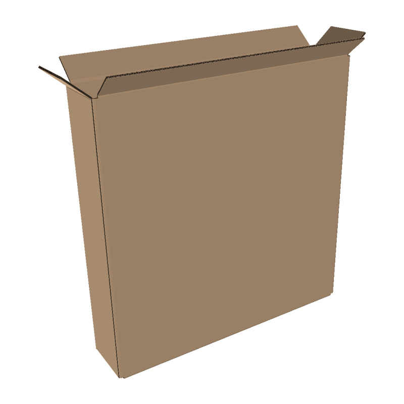 2-wall folding cartons 550x100x550 mm