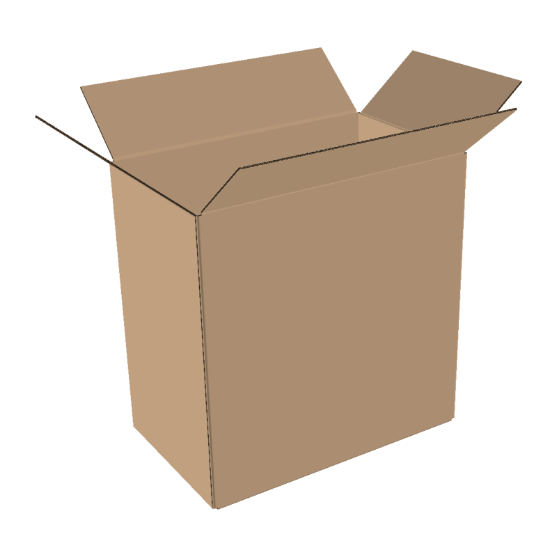 2-wall folding cartons 550x250x550 mm