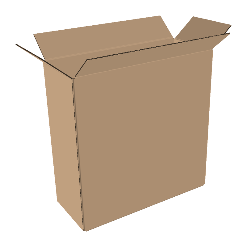 2-wall folding cartons 580x150x500 mm