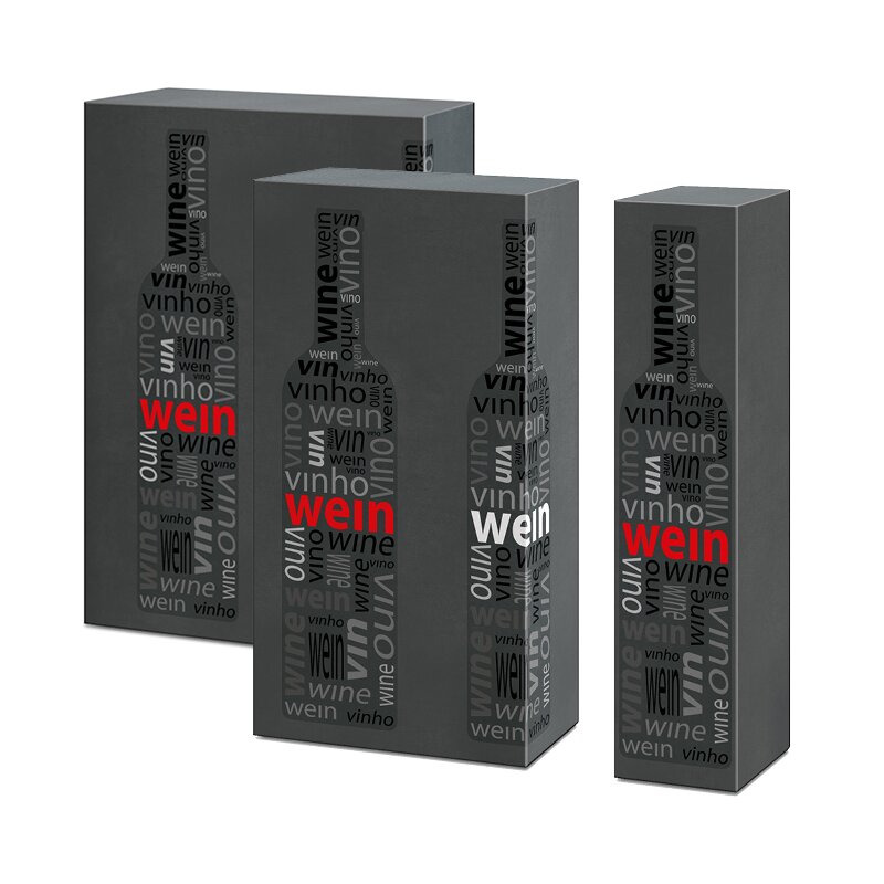 Bottle folding boxes wine