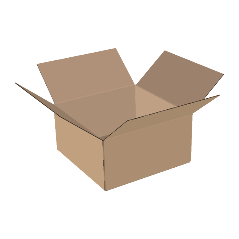 2-wall folding cartons 700x700x350 mm