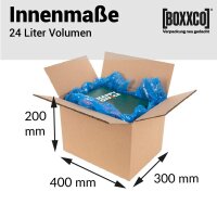2-wellige Faltkartons 400x300x200 mm