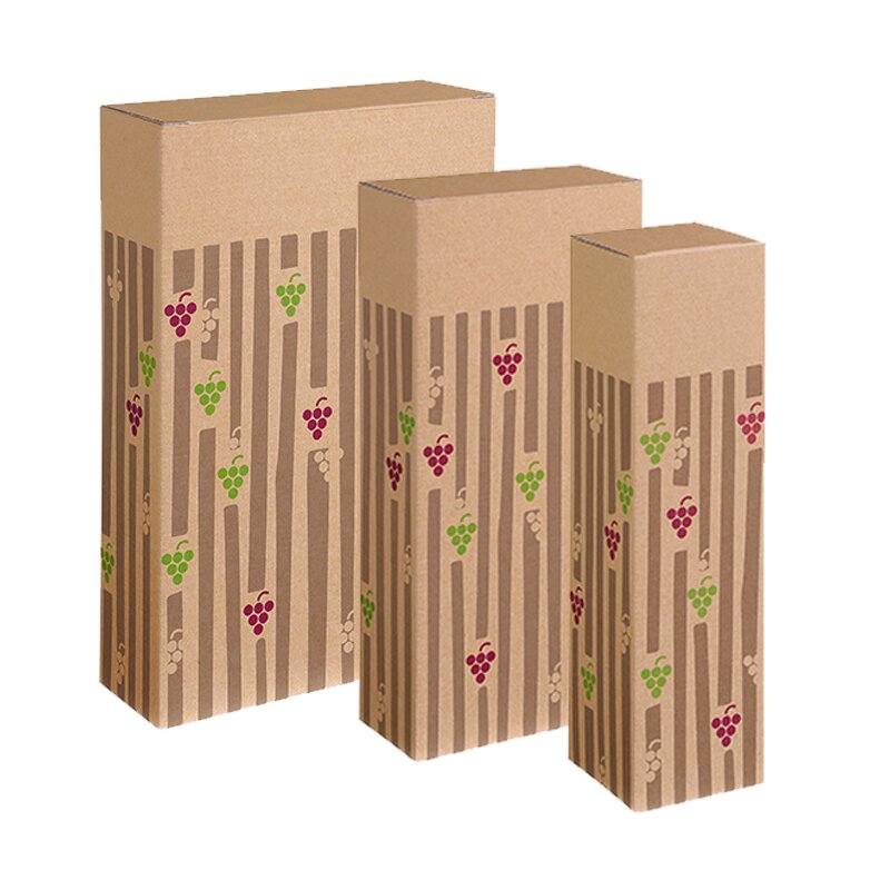 Flaschen-Faltschachteln Bodega klein | 1 Wein-/Sektflasche