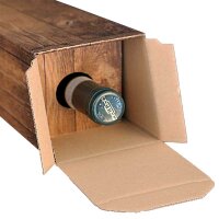 vintage bottlefolding boxes | 1 wine/champagne bottle| 90x90x355 mm
