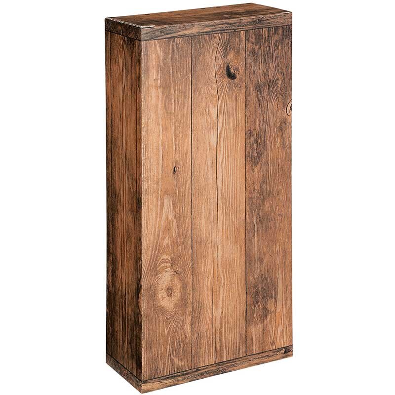 Flaschen-Faltschachteln Vintage | 2 Weinflaschen | 162x78x363 mm