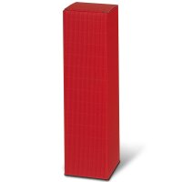 Flaschen-Faltschachteln Wellenstruktur Rot |...