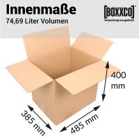 2-wellige Faltkartons 485x385x400 mm