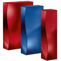 Flaschen-Faltschachteln Skulptur mittel | Blau | 2...