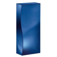 Flaschen-Faltschachteln Skulptur mittel | Blau | 2 Weinflaschen