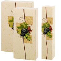 Flaschen-Faltschachteln Rebe klein | 1 Weinflasche