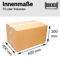 2-wellige Faltkartons 600x400x300 mm