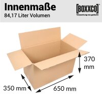 2-wellige Faltkartons 650x350x370 mm