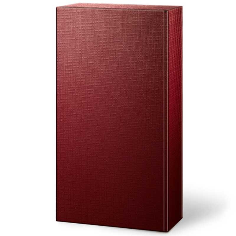 Press boxes Struktura VITA bordeaux | 2 wine/champagne bottle | 192x93x360 mm