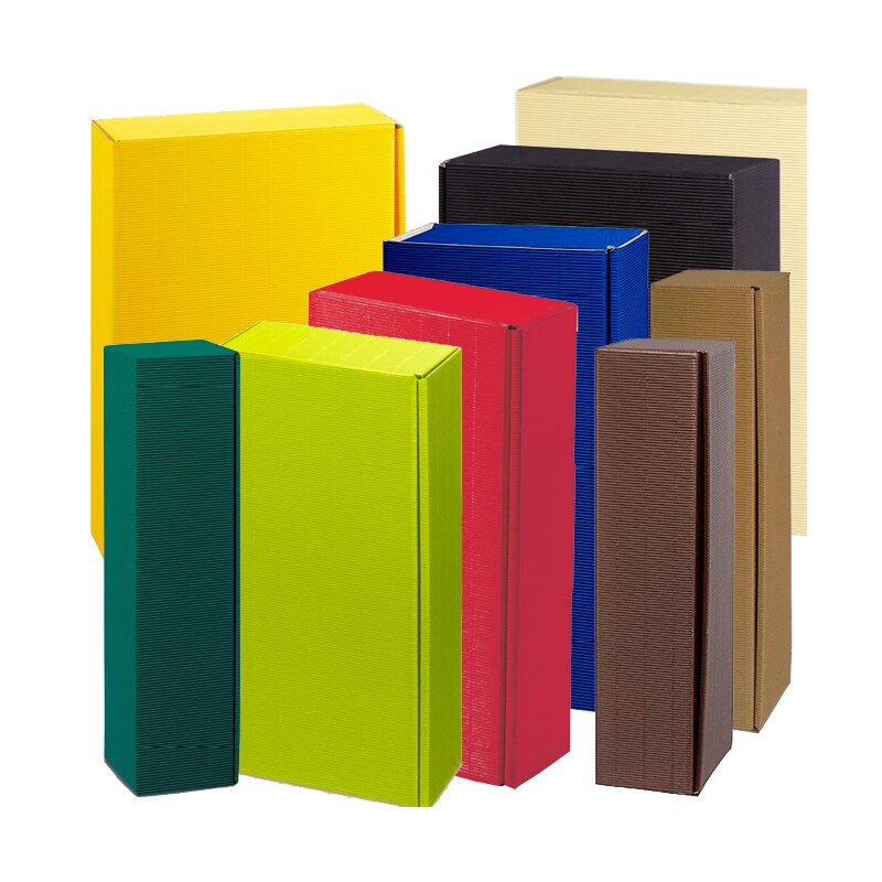 Press boxes wave structure large | yellow | 260 x 93 x 36 mm