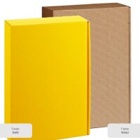 Press boxes wave structure large | yellow | 260 x 93 x 36 mm