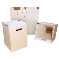 1-teiliger Papphocker weiß | 300x300x420 mm B-Ware