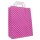 Papiertragetaschen 180x80x220 mm|pink + weiße Punkte