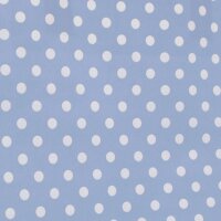 Papiertragetaschen 180x80x220 mm|hellblau + weiße Punkte