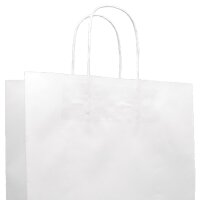 Papiertragetaschen 260x120x340 mm|weiß