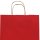 Paper carrier bags 180x80x220 mm|ribbed|red
