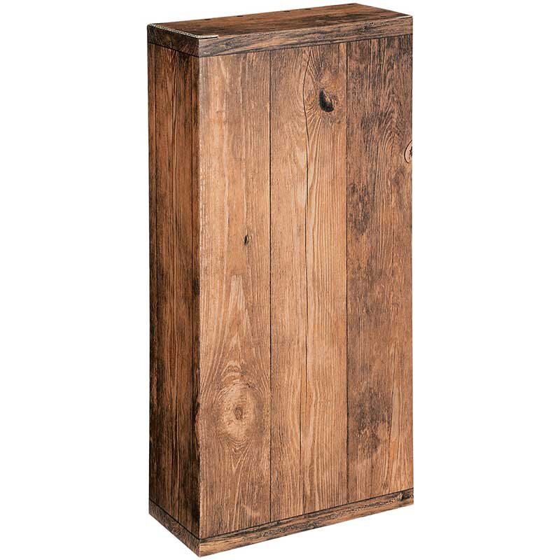 Vintage presentation boxes | 2 wine/champagne bottle | 192x95x360 mm