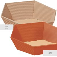 Präsentkörbe Wellenstruktur Sechseck mini |...