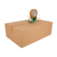 Kunststofffadenverstärkte Papier-Klebebänder - starke Klebkraft | 50 mmx50 lfm | braun
