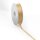 Double sided satin ribbons gold | 25 mx16 mm