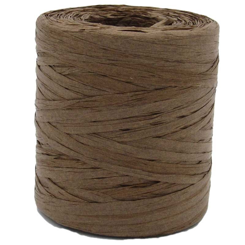 Dekorationsbast aus Papier | Braun