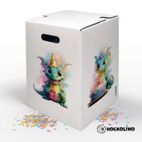 Hockolino | Design - Papphocker | Geburtstagsdrache |...