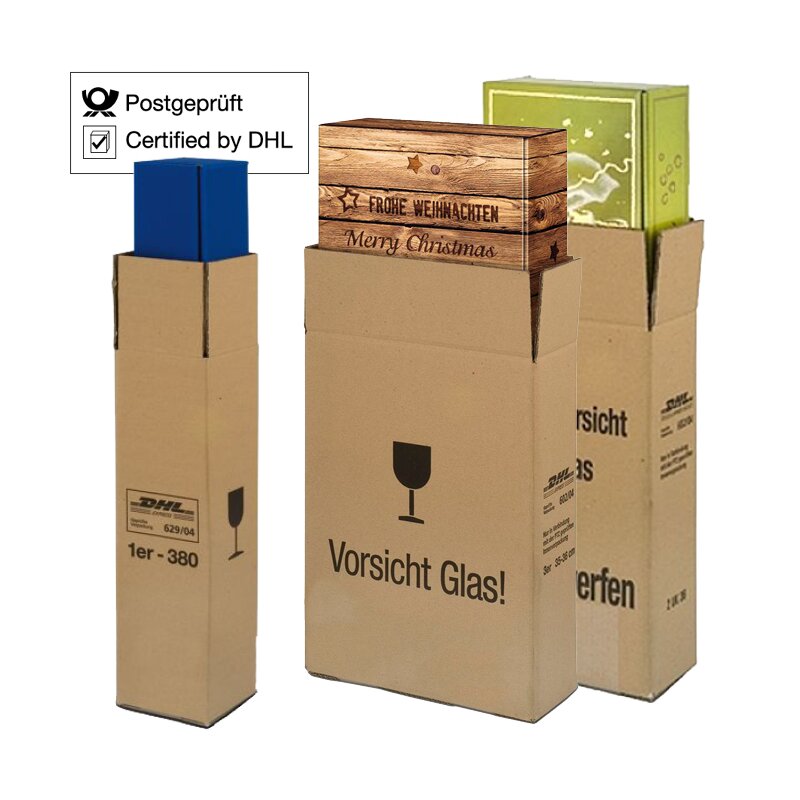 Shipping packaging for 6pcs presentation cartons & wooden boxes 390x265x200 mm