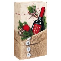 Präsentkartons XMAS | 2 Wein-/Sektflaschen |...