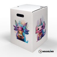 Hockolino | Design - Papphocker | Geburtstagsaxolotl |...