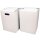 Single piece cardboard stool white | 300x300x420 mm