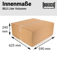 1-wellige Faltkartons 625x590x240 mm