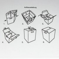 1-teiliger Papphocker weiß | Online gestalten | DIGITALDRUCK 4c-Druck