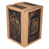 1-teiliger Papphocker braun | Online gestalten | DIGITALDRUCK | 4c-Druck