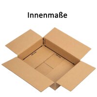 DHL Kleinpakete 1-wellige Faltkartons 350x250x80 mm (Außenmaß)
