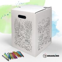 Hockolino | DIY-Ausmal-Papphocker | 4 Jahreszeiten | 300x300x420 mm