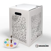 Hockolino | DIY-Ausmal-Papphocker | 4 Jahreszeiten | 300x300x420 mm