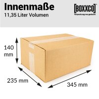 1-wellige Faltkartons 345x235x140 mm