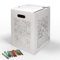 Hockolino | DIY-Ausmal-Papphocker | Hochzeit | 300x300x420 mm