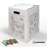 Hockolino | DIY-Ausmal-Papphocker | Unterwasserwelt |...