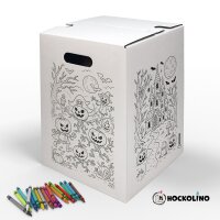 Hockolino | DIY-Ausmal-Papphocker | Halloween | 300x300x420 mm