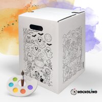 Hockolino | DIY-Ausmal-Papphocker | Halloween | 300x300x420 mm