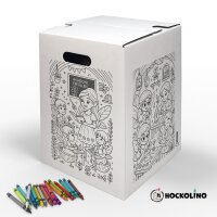 Hockolino | DIY-Ausmal-Papphocker | Feenzauber im Alltag...