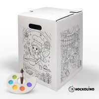 Hockolino | DIY-Ausmal-Papphocker | Feenzauber im Alltag | 300x300x420 mm