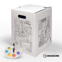 Hockolino | DIY Coloring Cardboard Stool | Childrens Hospital | 300x300x420 mm