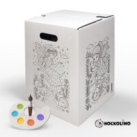 Hockolino | DIY-Ausmal-Papphocker | Magische Feen | 300x300x420 mm